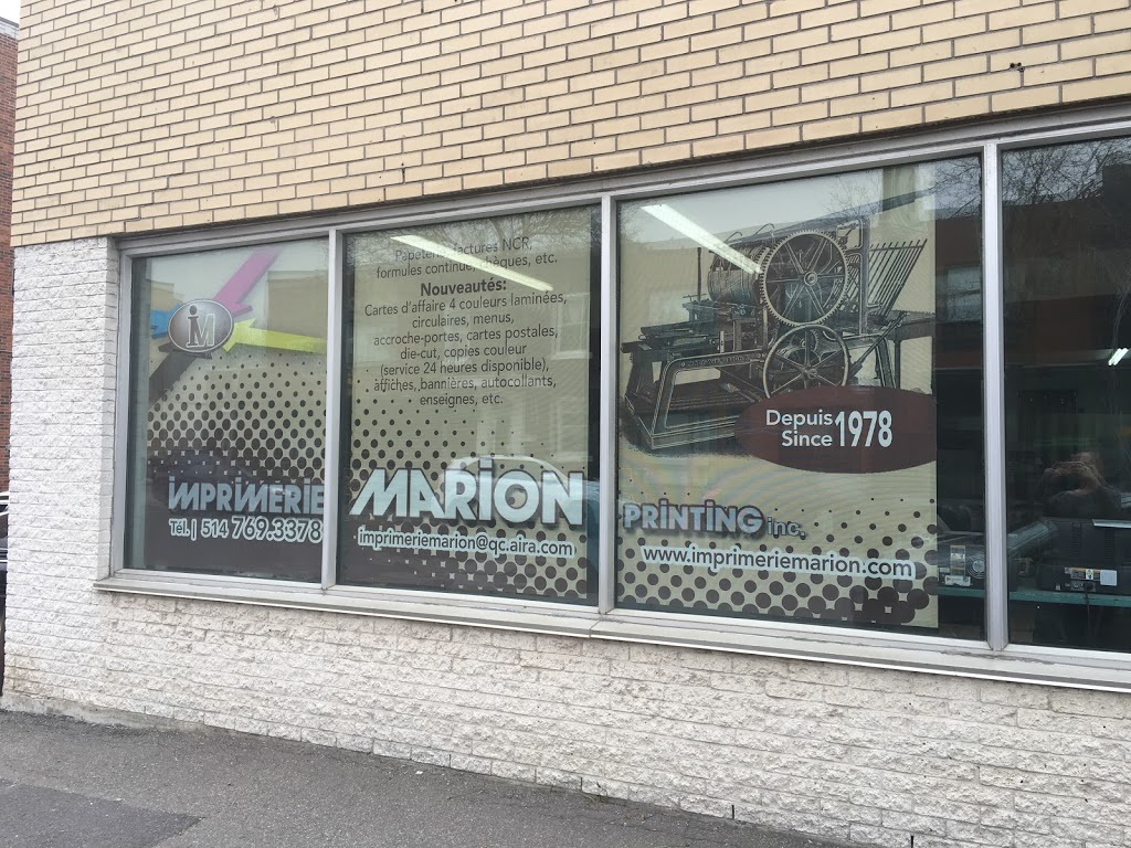 Marion Printing Inc. | 5685 Rue Laurendeau, Montréal, QC H4E 3W5, Canada | Phone: (514) 769-3378