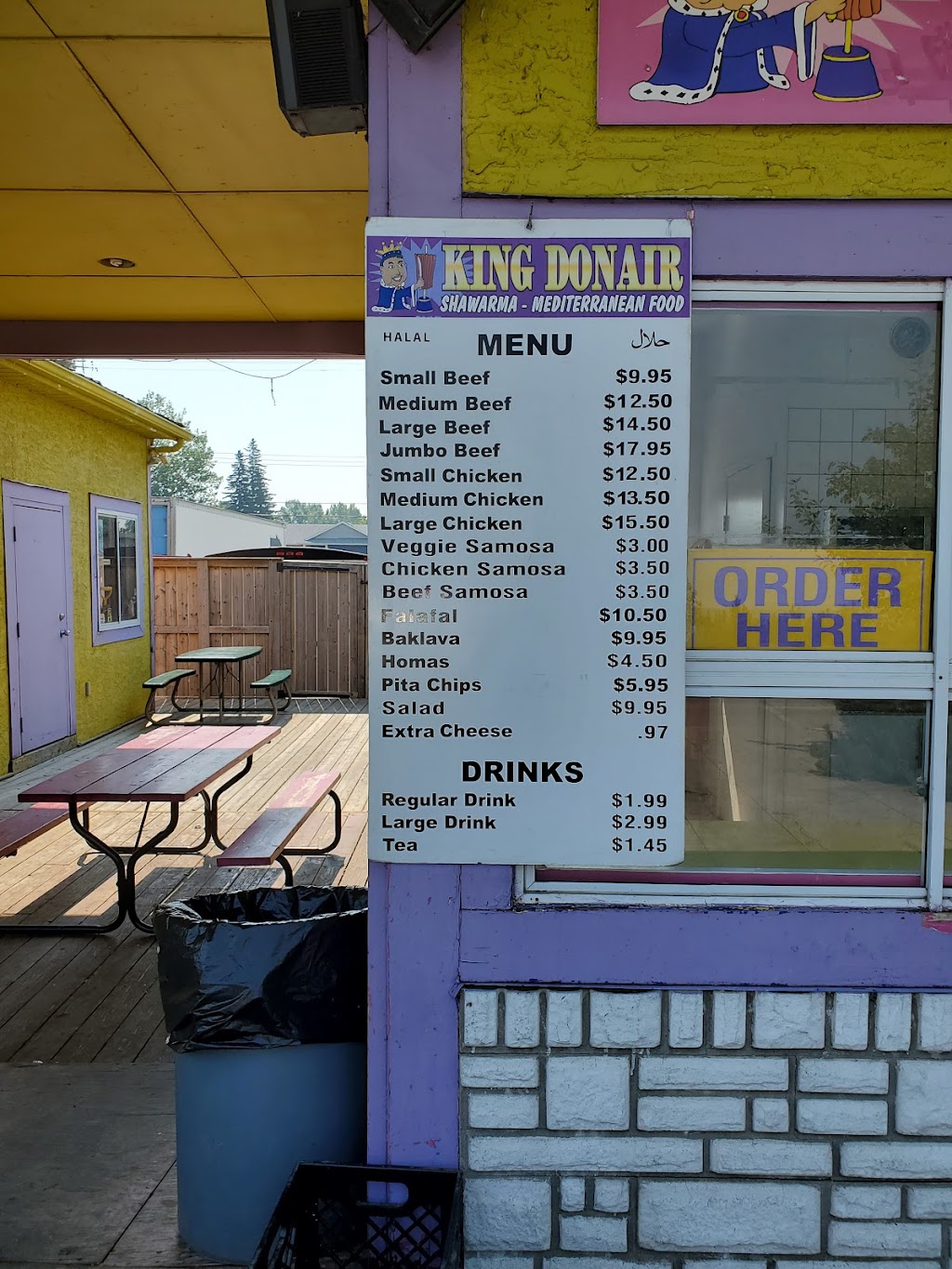 King Donair | 4407 Lakeshore Dr, Sylvan Lake, AB T4S 1C4, Canada | Phone: (403) 887-2484