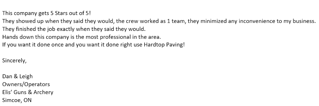 Hard Top Paving | 467 James St, Delhi, ON N4B 2C2, Canada | Phone: (519) 429-3900