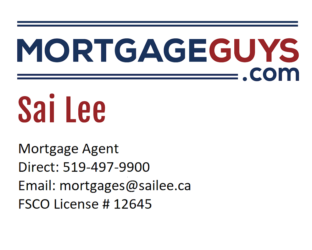 Sai Lee - MortgageGuys.com | 100 Gordon St, Guelph, ON N1H 4H6, Canada | Phone: (519) 497-9900