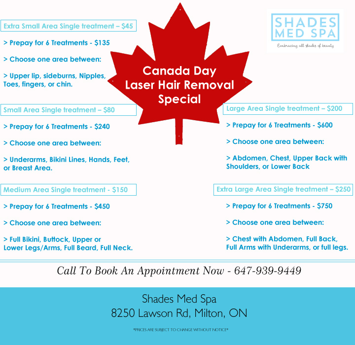 Shades Med Spa | 8250 Lawson Rd Suite 210, Milton, ON L9T 5C6, Canada | Phone: (647) 939-9449