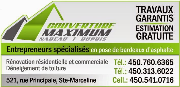 Couverture Maximum | 521 Rue Principale, Sainte-Marcelline-de-Kildare, QC J0K 2Y0, Canada | Phone: (450) 760-6365