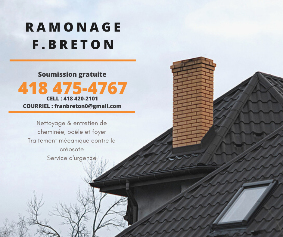 Ramonage F.Breton | 526 Rang Saint-Henri, Saint-Bernard, QC G0S 2G0, Canada | Phone: (418) 475-6348