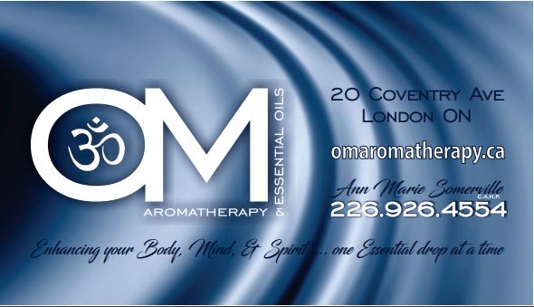 OM Aromatherapy & Essential Oils | 20 Coventry Ave, London, ON N5W 1C3, Canada | Phone: (226) 926-4554