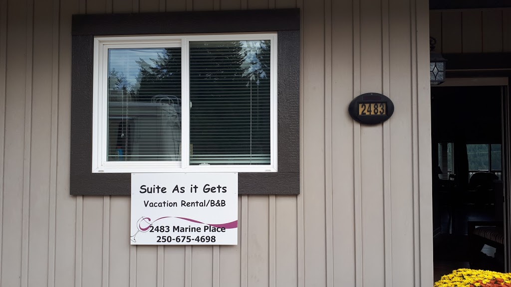 Suite As it Gets Vacation Rental/B&B | 2483 Marine Pl, Blind Bay, BC V0E 1H1, Canada | Phone: (250) 675-4698
