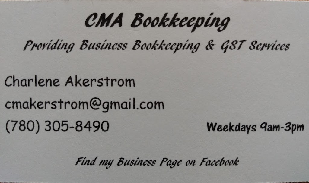CMA Bookkeeping | 5131 52 St, Barrhead, AB T7N 1E9, Canada | Phone: (780) 305-8490