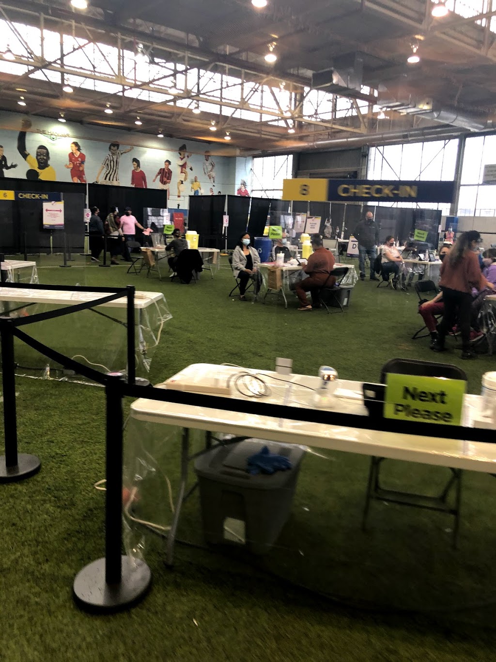 Vaccination Centre - The Hangar Sport and Event Centre | 75 Carl Hall Rd, Toronto, ON M3K, Canada | Phone: (888) 999-6488