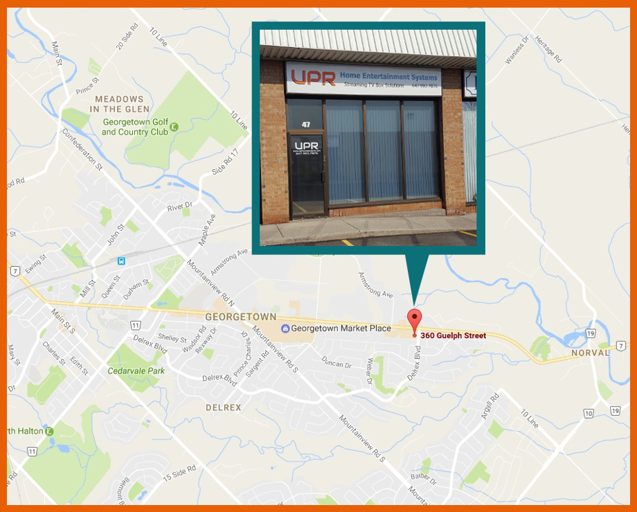 UPR Home Entertainment Systems | 360 Guelph St #47, Georgetown, ON L7G 4B5, Canada | Phone: (647) 993-7876