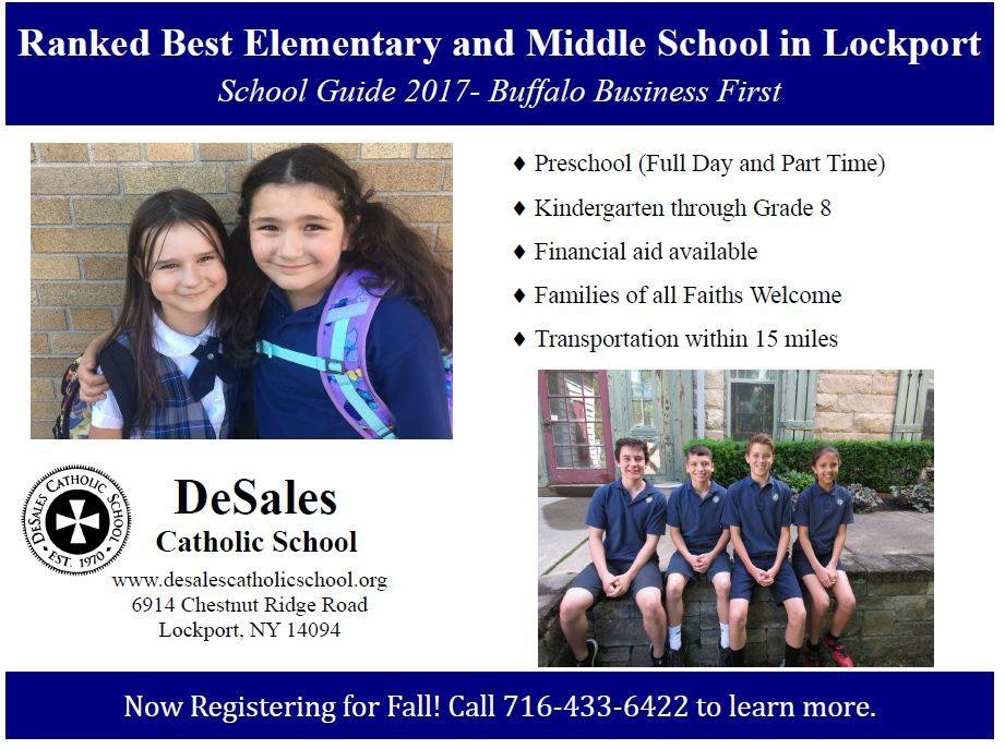 DeSales Catholic School | 6914 Chestnut Ridge Rd, Lockport, NY 14094, USA | Phone: (716) 433-6422