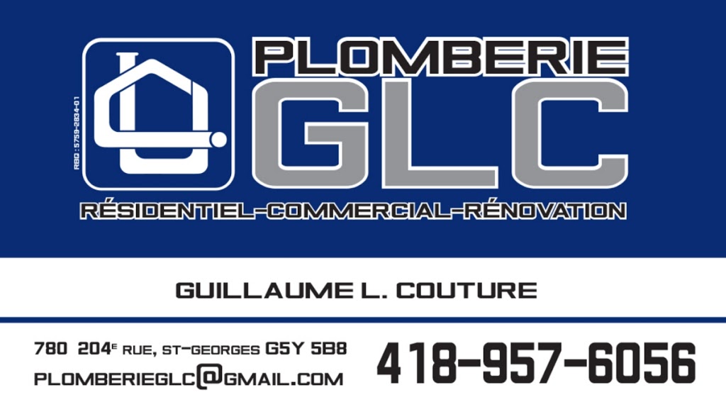 Plomberie GLC inc. | 780 204e Rue, Saint-Georges, QC G5Y 5B8, Canada | Phone: (418) 957-6056