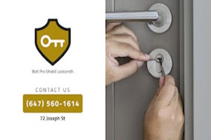 Bolt Pro Shield Locksmith | 72 Joseph St, Brampton, ON L6X 1H8, Canada | Phone: (647) 560-1614
