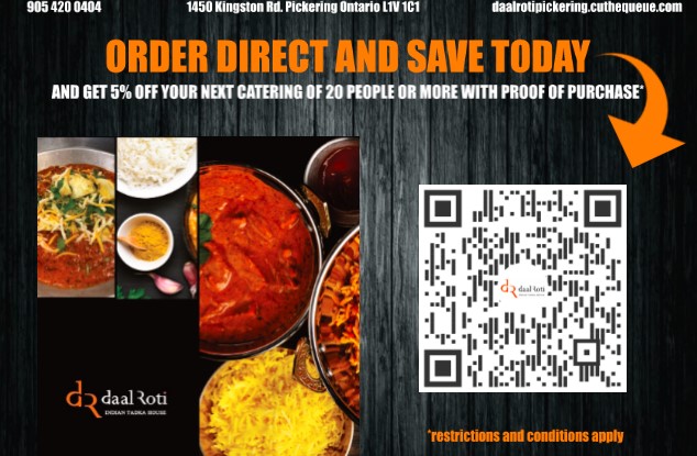 Daal Roti Indian Tadka House | 1450 Kingston Rd #11, Pickering, ON L1V 1C1, Canada | Phone: (905) 420-0404