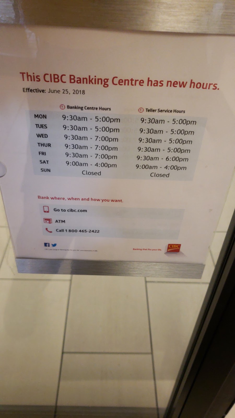 CIBC Branch with ATM | 3315 Bayview Ave, North York, ON M2K 1G4, Canada | Phone: (416) 223-2211