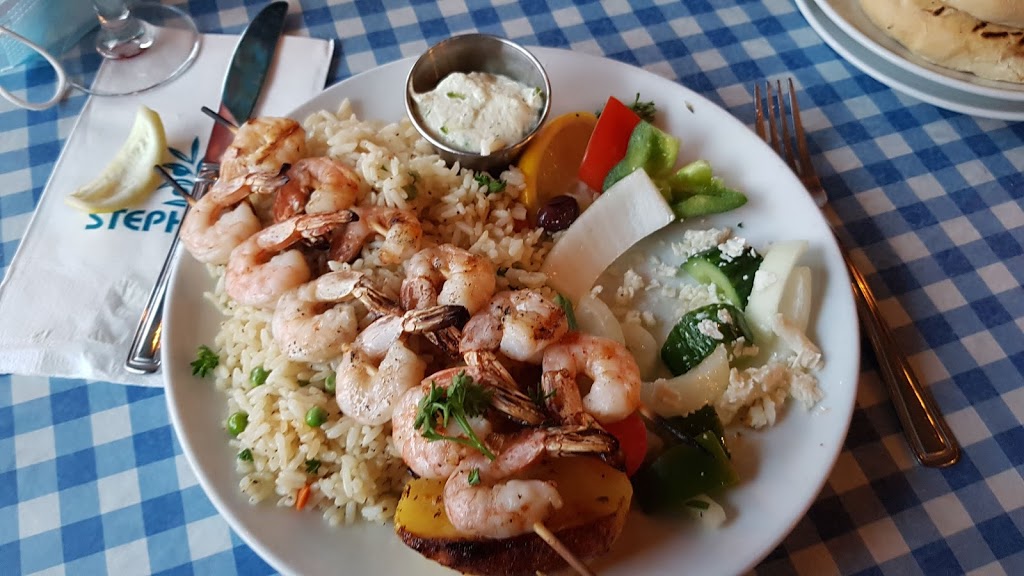 Stephos Souvlaki Greek Taverna | 1124 Davie St, Vancouver, BC V6E 1N1, Canada | Phone: (604) 683-2555