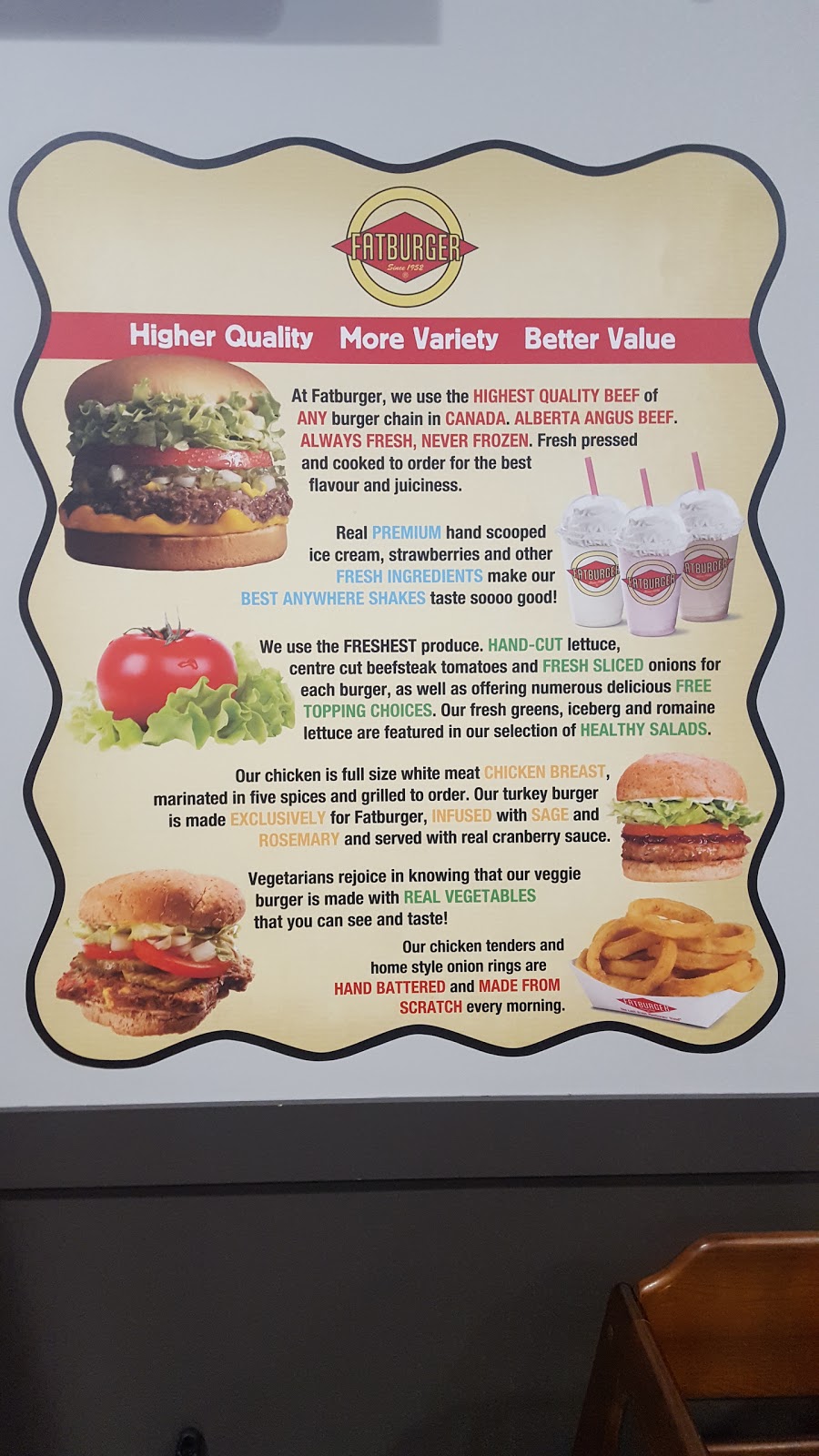 Fatburger Rougeau | 1524 Regent Ave W, Winnipeg, MB R2C 3B4, Canada | Phone: (204) 654-4836