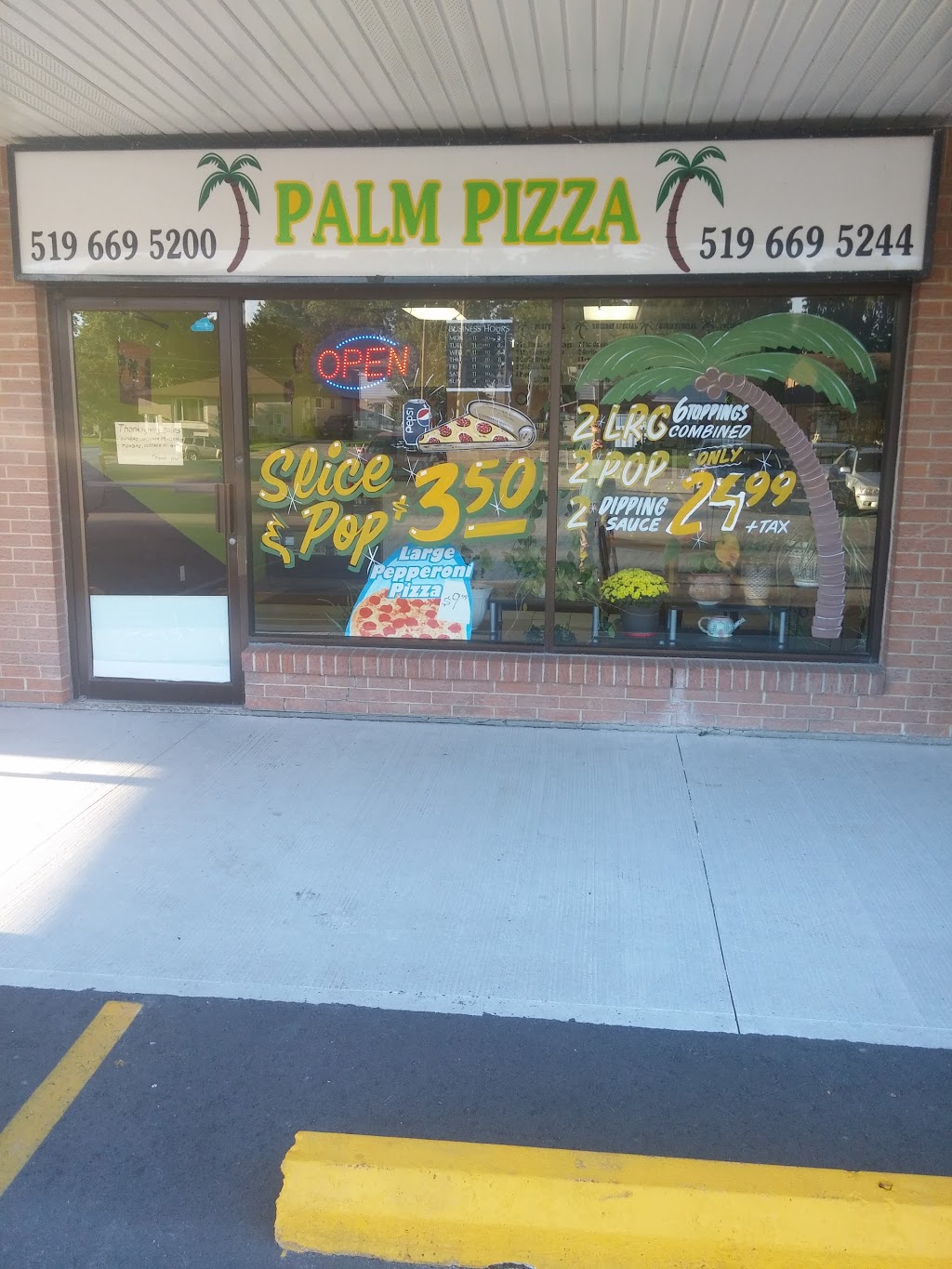 Palm Pizza | 112 Oriole Pkwy W, Elmira, ON N3B 1C5, Canada | Phone: (519) 669-5200