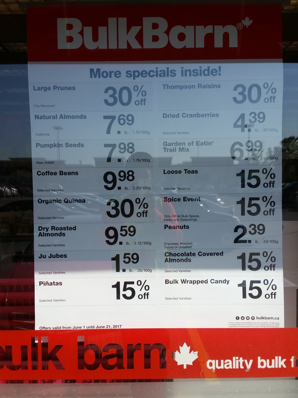 Bulk Barn | 9960 Airport Rd, Brampton, ON L6S 0C5, Canada | Phone: (905) 790-0010
