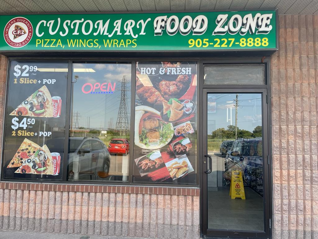 Customary Food Zone | meal takeaway | 429 Glendale Ave, St. Catharines, ON L2P 3Y1, Canada | 9052278888 OR +1 905-227-8888