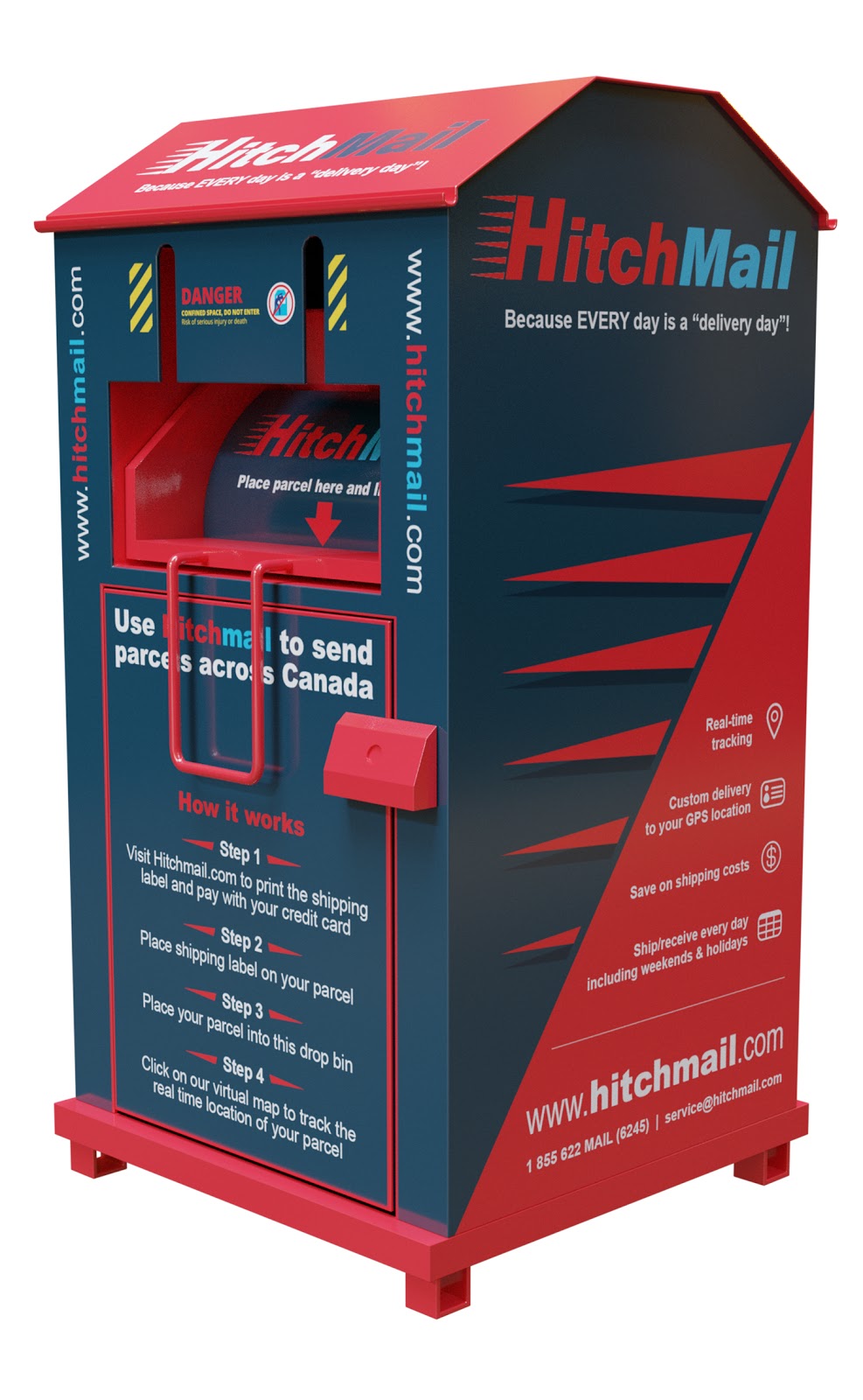 hitchmail | 90 Creek Bend Rd, Winnipeg, MB R2N 0G1, Canada | Phone: (855) 622-6245