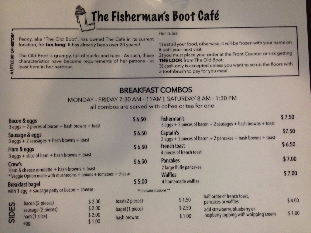 Fishermans Boot Cafe | 12740 Trites Rd, Richmond, BC V7E 3R8, Canada | Phone: (604) 275-9343