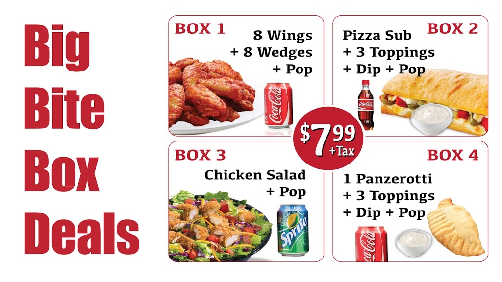 Big Bite Pizza + Wings | 645 Laurelwood Dr, Waterloo, ON N2V 2S9, Canada | Phone: (519) 208-3777