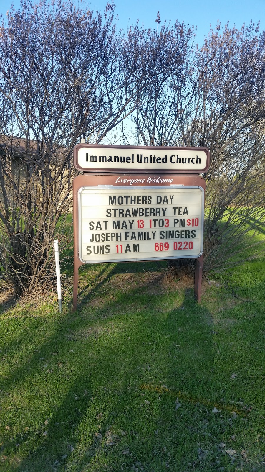 Immanuel United Church | 755 Golspie St, Winnipeg, MB R2K 2V4, Canada | Phone: (204) 669-0220