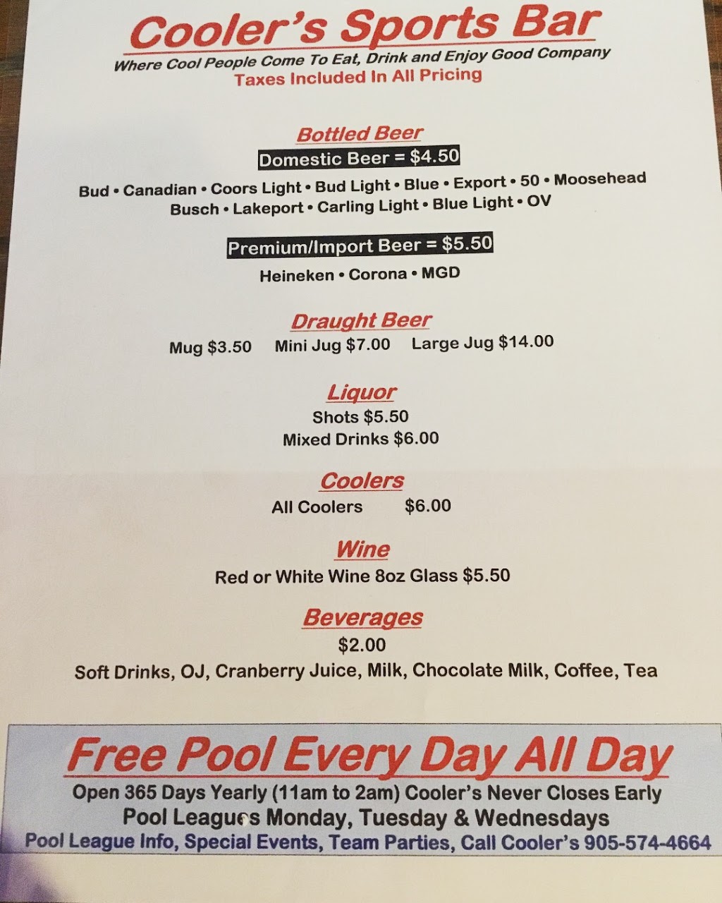 Coolers | 558 Upper Gage Ave, Hamilton, ON L8V 4J6, Canada