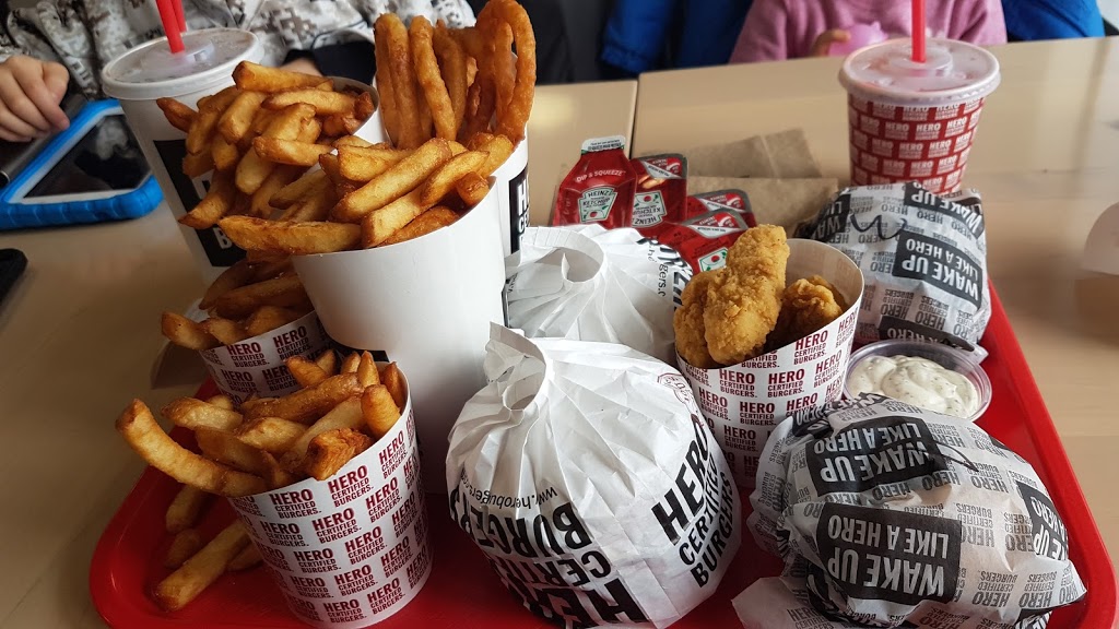 Hero Certified Burgers | Richmond Green Market Place, 10755 Leslie St #201a, Richmond Hill, ON L4S 0B2, Canada | Phone: (905) 780-8890