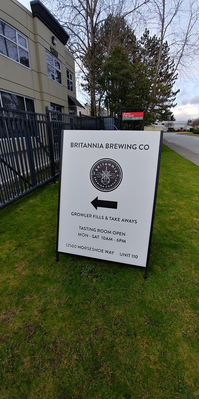 Britannia Brewing Co | 12500 Horseshoe Way #110, Richmond, BC V7A 5K2, Canada | Phone: (604) 273-9379