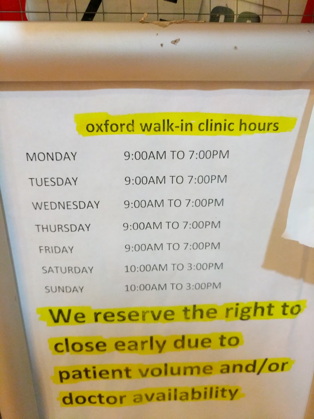 Oxford Medical Walk-In Clinic | Oxford Health Centre, 140 Oxford St E #102, London, ON N6A 1T3, Canada | Phone: (519) 433-4999