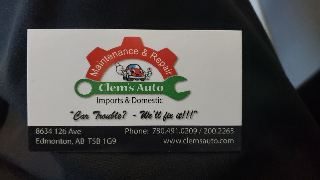 Clems Auto | 8634 126 Ave NW, Edmonton, AB T5B 1G9, Canada | Phone: (780) 491-0209