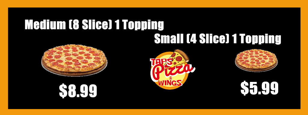Taps Pizza & Wings | 9281 Beachwood Rd, Collingwood, ON L9Y 3Z1, Canada | Phone: (705) 445-1444