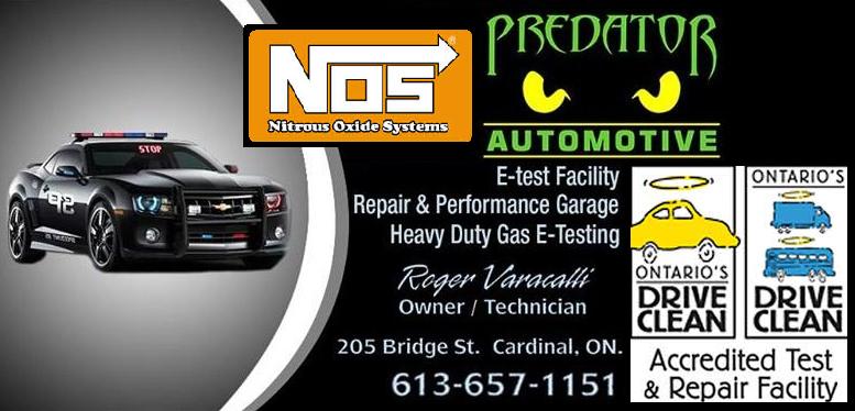 Predator Automotive | 205 Bridge St, Cardinal, ON K0E 1E0, Canada | Phone: (613) 657-1151