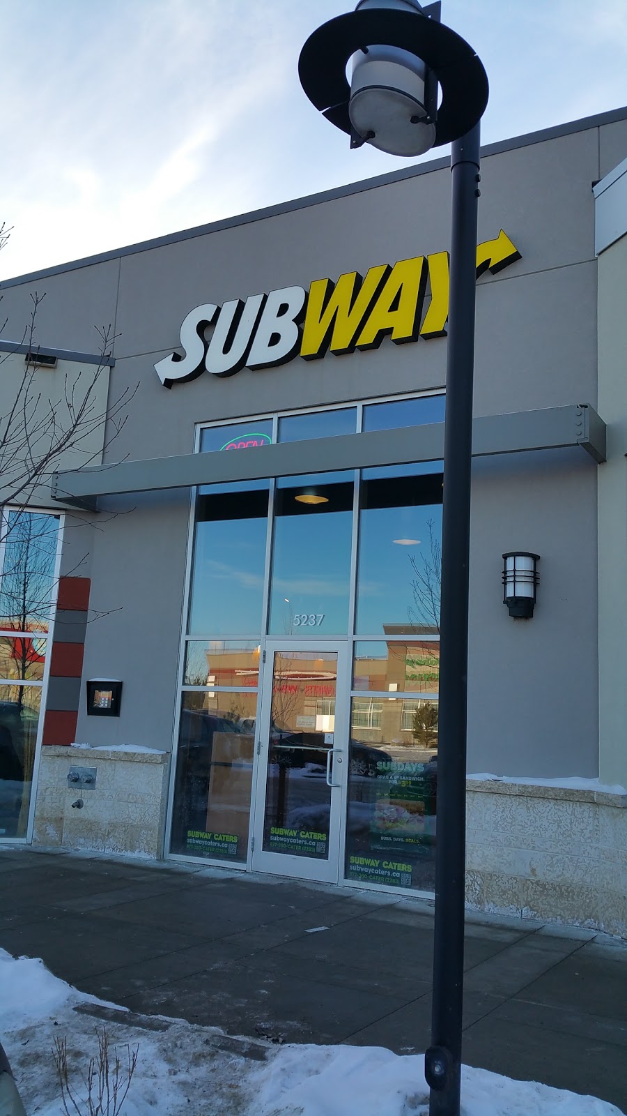 Subway | Landing, 5237 167 Ave NW, Edmonton, AB T5Y 0L2, Canada | Phone: (780) 406-0201