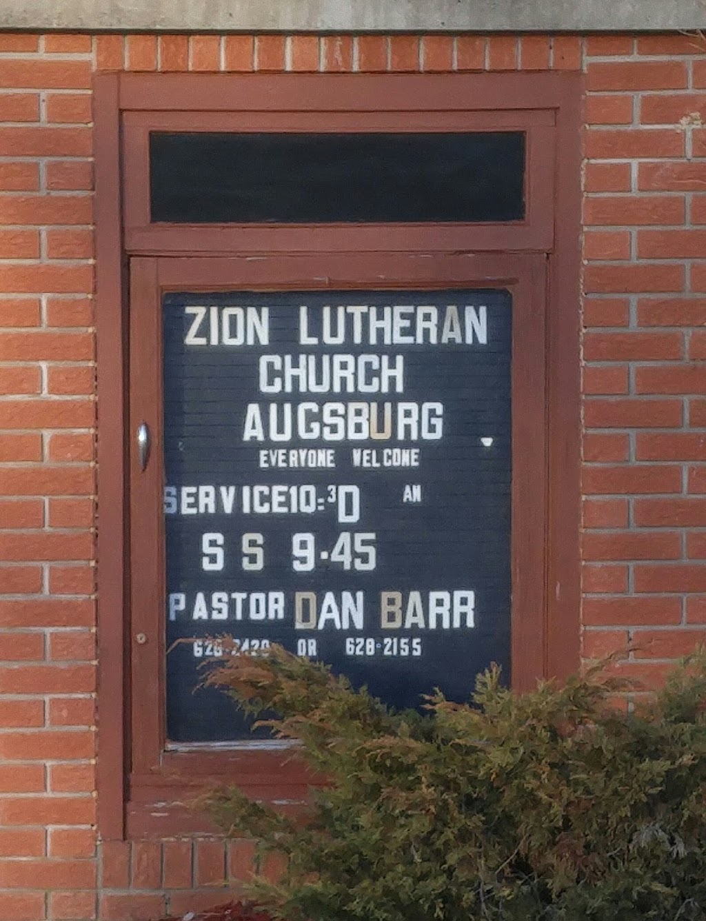 Zion Lutheran Church | 1251 Augsburg Rd, Eganville, ON K0J 1T0, Canada | Phone: (613) 628-2420