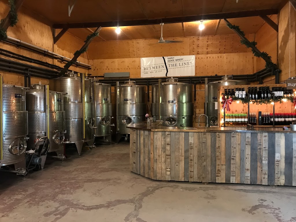 Between The Lines Winery | 991 Four Mile Creek Rd, Niagara-on-the-Lake, ON L0S 1J0, Canada | Phone: (905) 262-0289