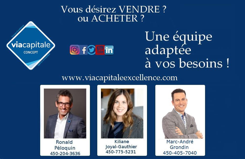Via Capitale Concept, Granby-Bromont-Cowansville | 400 Rue Principale Suite 104, Granby, QC J2G 2W6, Canada | Phone: (450) 956-4777