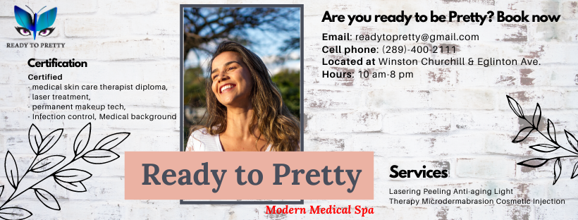 Ready To Pretty | 3213 Cabano Crescent, Mississauga, ON L5M 0B9, Canada | Phone: (289) 400-2111