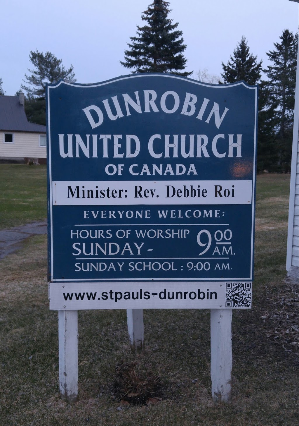 Dunrobin United Church of Canada | 2701 Dunrobin Rd, Dunrobin, ON K0A 1T0, Canada
