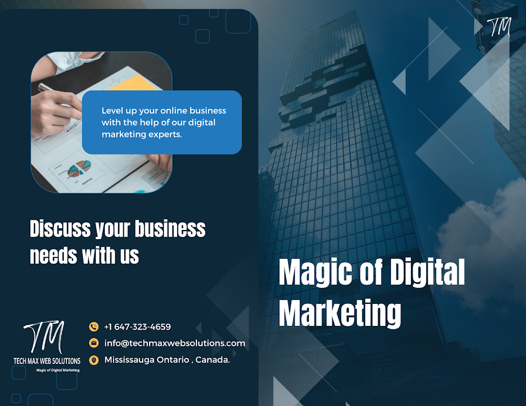 TechMax Web Solutions | 7312 Frontier Ridge, Mississauga, ON L5N 7P7, Canada | Phone: (647) 323-4659