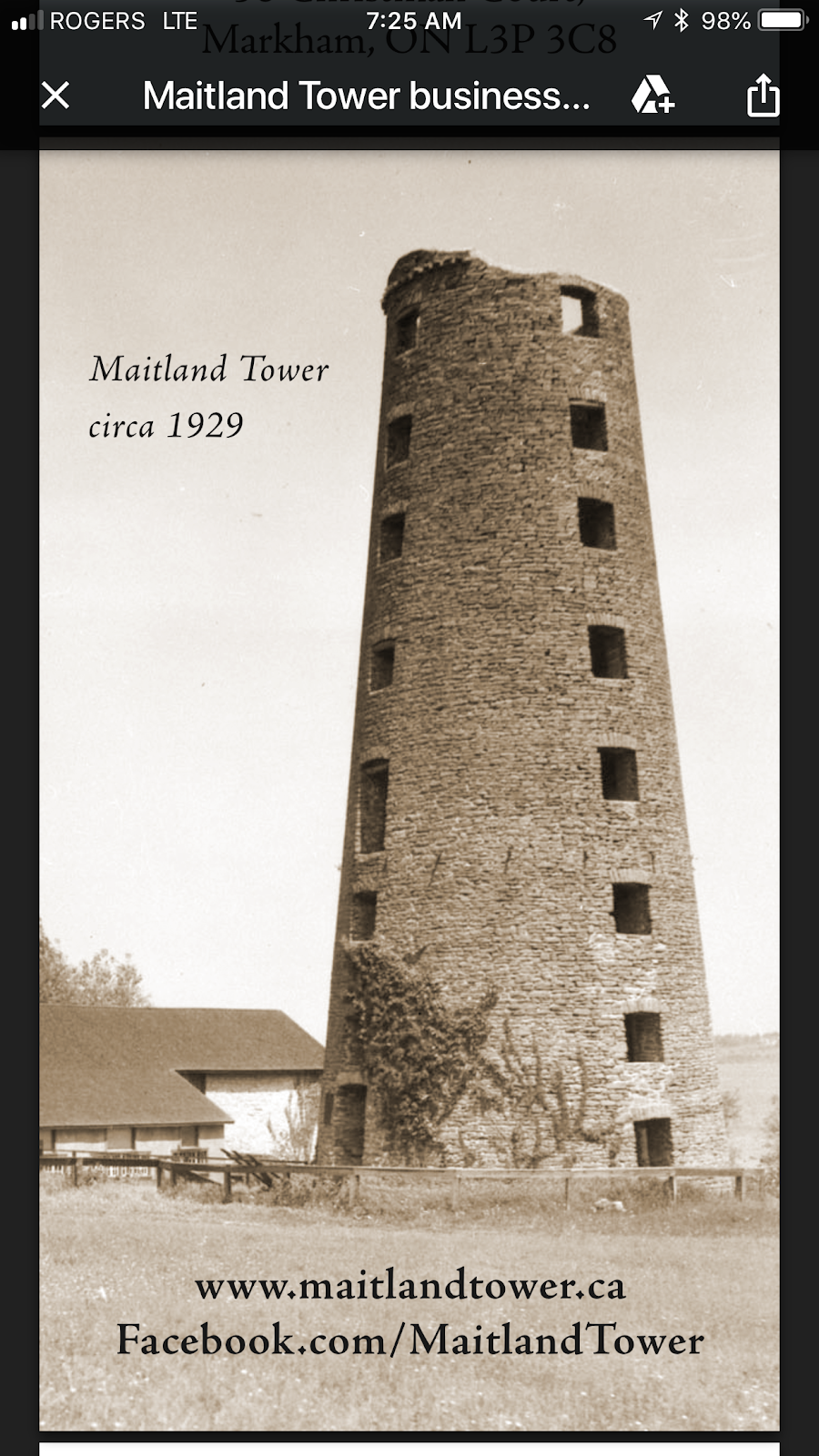 Maitland Tower | 1243 2, Maitland, ON K0E 1P0, Canada | Phone: (416) 948-5934