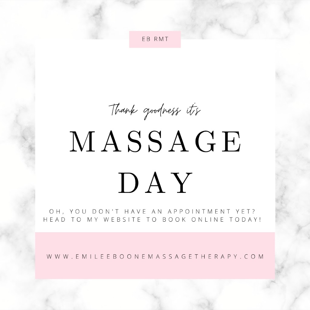 Emilee Boone Massage Therapist | 34 Lyden Dr, Quispamsis, NB E2E 4H3, Canada | Phone: (506) 469-1398