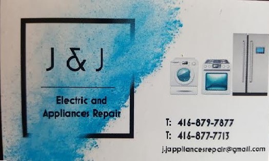 J & J Electric and Appliances Repair | 610 - 33 Elm drive west, Mississauga, ON L5B 4M2, Canada | Phone: (416) 879-7877