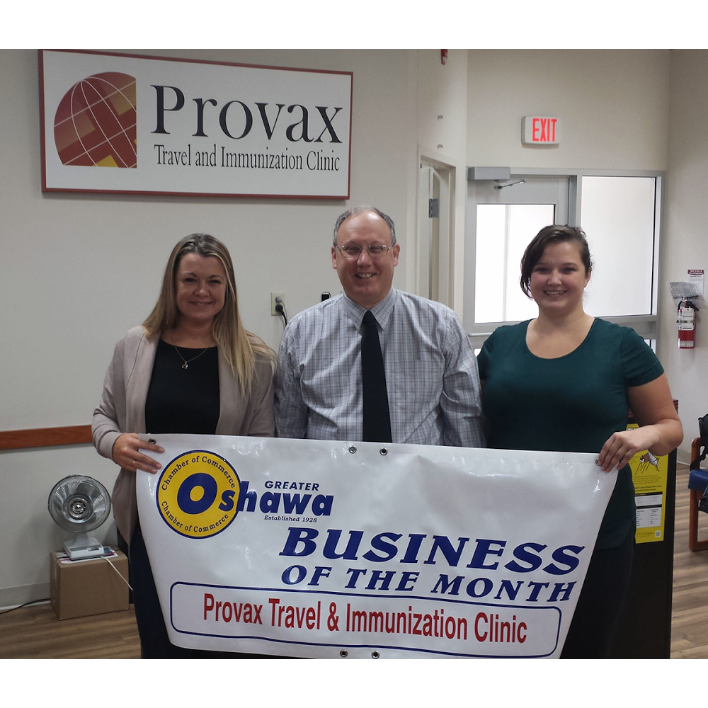 Provax Travel & Immunization Clinic | 1471 Harmony Rd N, Oshawa, ON L1H 7K5, Canada | Phone: (905) 723-0576