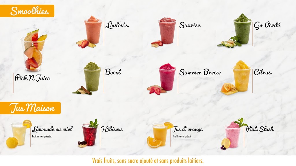 Pick N Juice | 19001 Chemin Notre Dame, Mirabel, QC J7J 0T1, Canada | Phone: (450) 419-8000