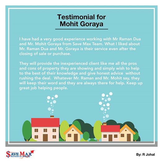 Mohit Goraya - Save Max Real Estate Inc. | 6755 Mississauga Rd # 304, Mississauga, ON L5N 7Y2, Canada | Phone: (416) 556-9461