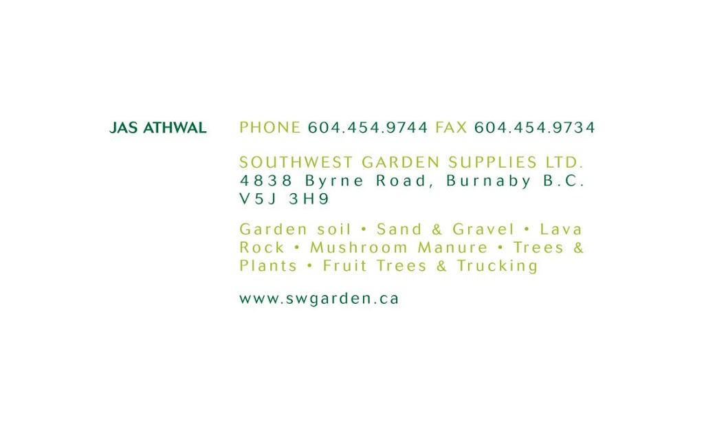 Southwest Garden Supplies | 4838 Byrne Rd, Burnaby, BC V5J 3H9, Canada | Phone: (604) 454-9744
