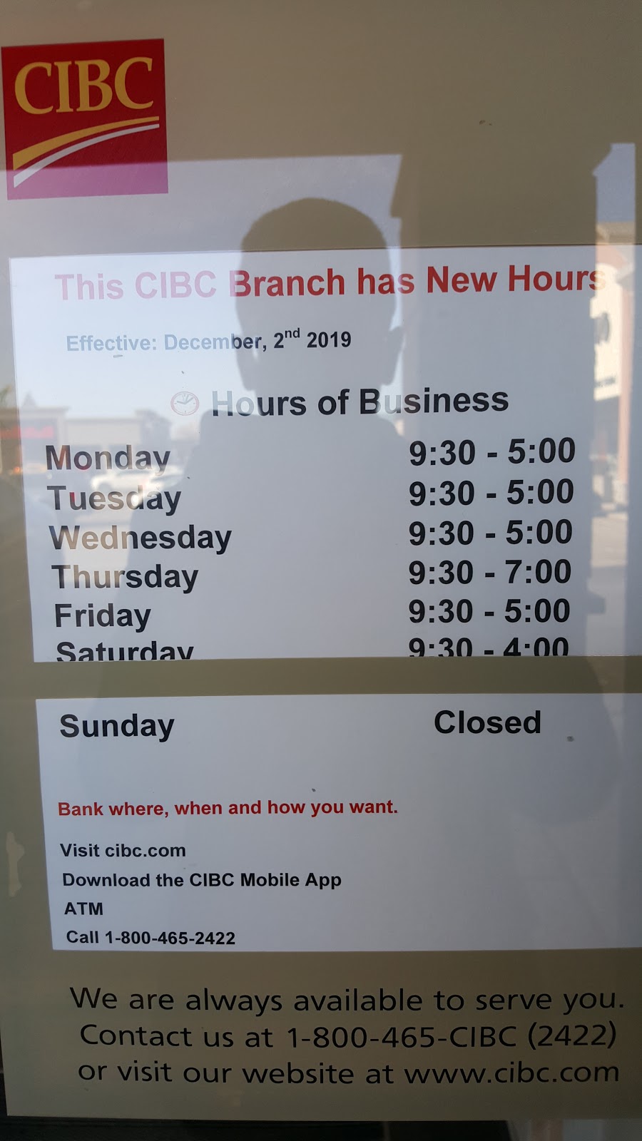 CIBC Branch with ATM | 14800 Yonge St, Aurora, ON L4G 1N3, Canada | Phone: (905) 727-4248