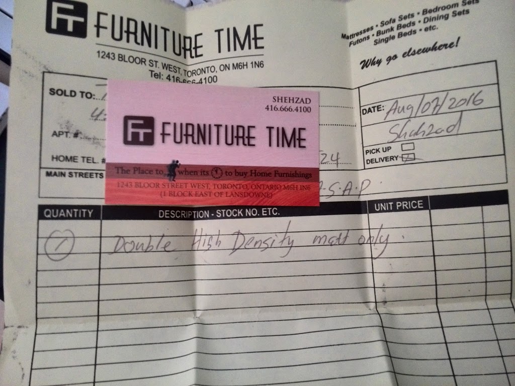 Furniture Time | 1243 Bloor St W, Toronto, ON M6H 1N6, Canada | Phone: (416) 666-4100