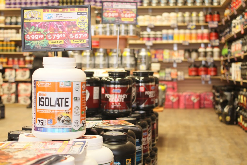 Popeyes Supplements Oshawa | 540 King St W Unit 1B, Oshawa, ON L1J 7J1, Canada | Phone: (289) 634-7771